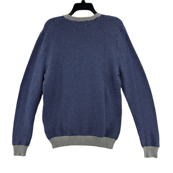 Club Room, Men's Elevated Tonal Texture Sweater Navy Size XXL MSRP $65 - Picture 2 of 8